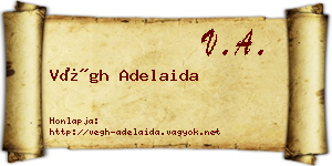Végh Adelaida névjegykártya
